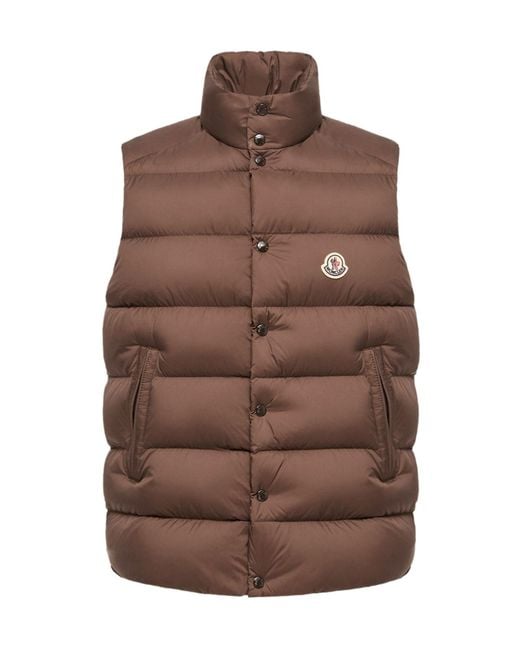 Moncler Brown Tibb Down Vest for men