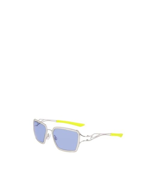 Nike Blue Veil Prism Rectangle Frame Sunglasses for men
