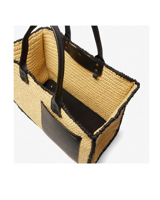 Valextra Metallic Soft Tote Raffia Crochet Large Bag