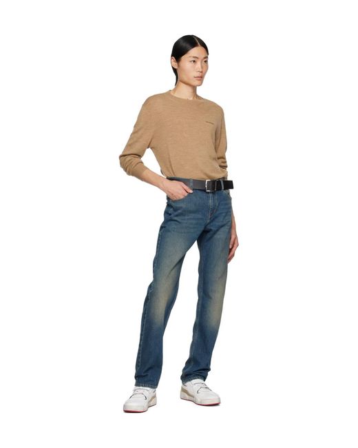Isabel Marant Blue Basile Wool Jumper for men