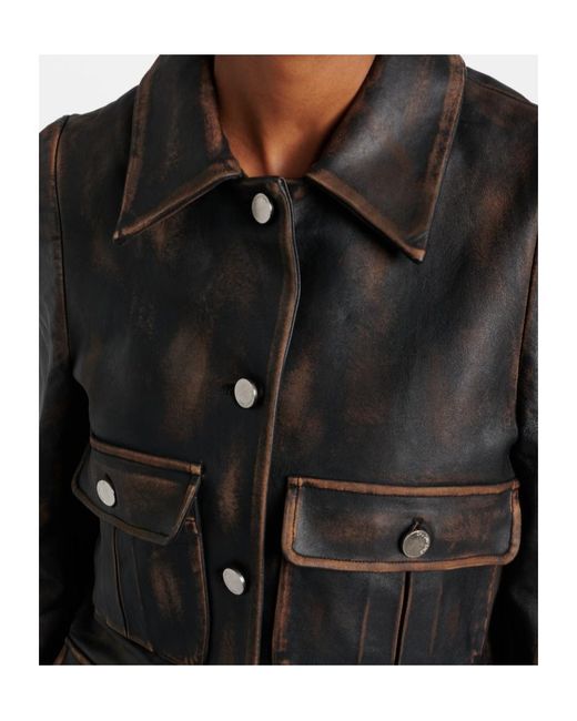 ShuShu/Tong Black Leather Jacket