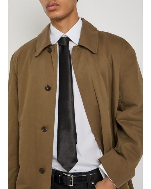Saint Laurent Natural Quilted Cotton Coat for men
