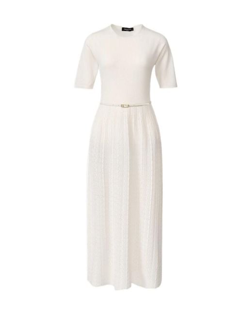 Fabiana Filippi White Short Sleeve Dress