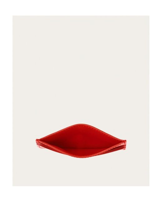 Ferragamo Red Logo Clip for men