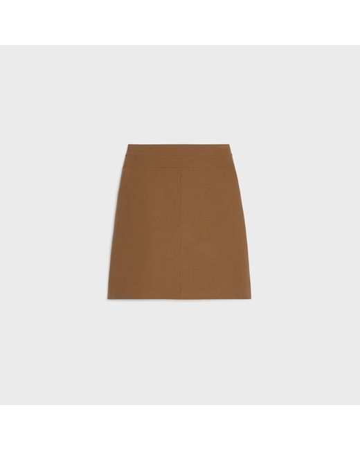 Céline Brown Short Skirt