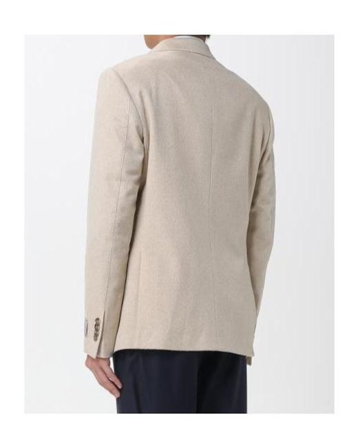 Etro Natural Paisley-Lined Cashmere Jacket for men