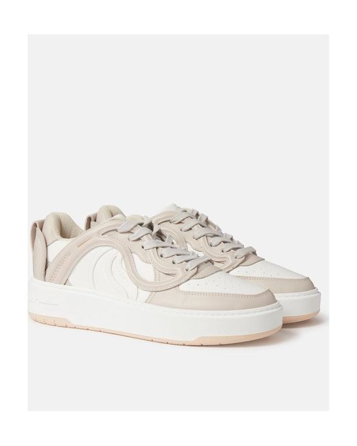 Stella McCartney White S-Wave 1 Lace-Up Sneakers