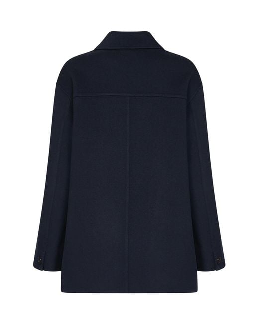 Max Mara Blue Smmgiugno Button-Fastening Jacket