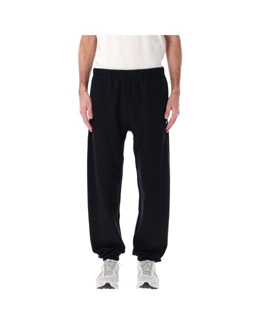 Champion Black Reverse Weave Fleece Track Pants for men