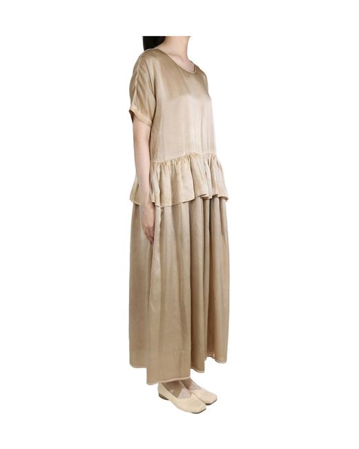 Uma Wang Natural Short Sleeve Dress