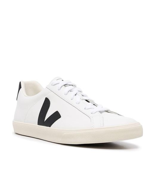 Veja White Esplar V-10 Lace-Up Sneakers