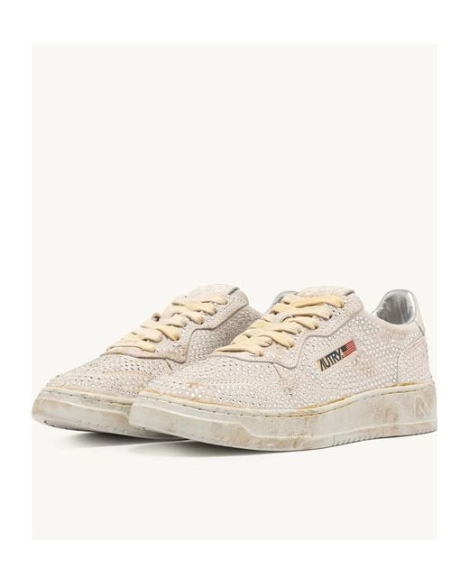 Autry Natural Rose Medalist Low Sneakers