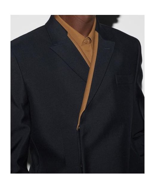 Gucci Blue Contrasting Profile Blazer for men