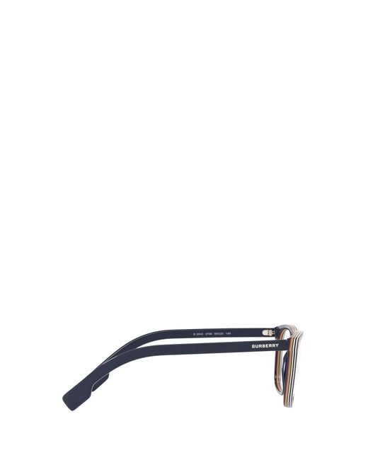 Burberry White Eyewear Square Frame Glasses for men