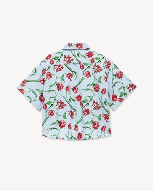 KENZO Multicolor Mini Shoulder Button-Up Shirt