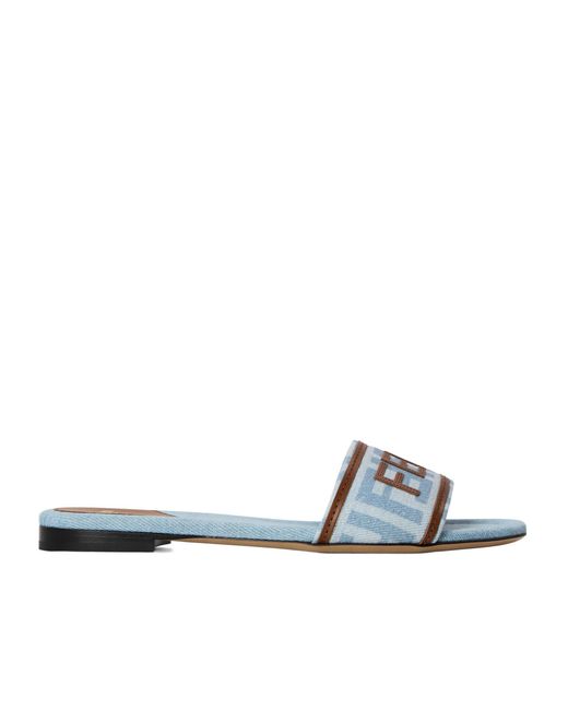 Fendi Blue Casual Slippers