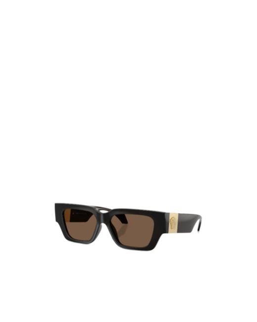 Versace Multicolor Eyewear Rectangle-Frame Sunglasses