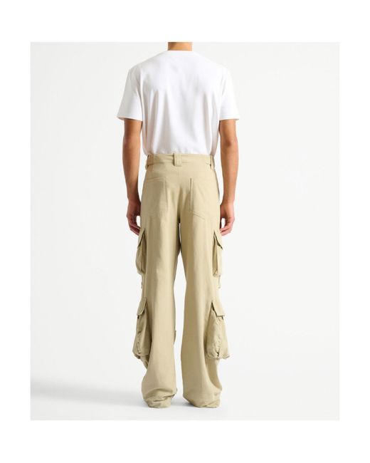 Balmain Natural Cotton Cargo Pants for men