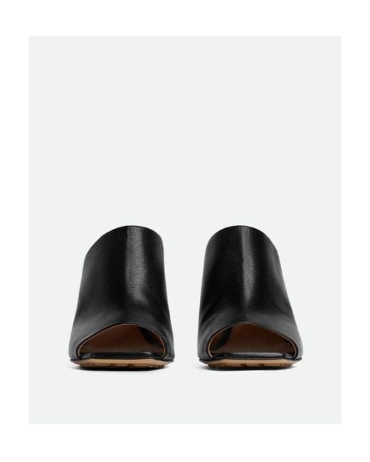 Bottega Veneta Black Knot Squared-Toe Mules