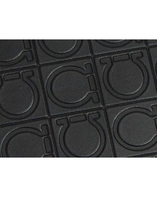 Ferragamo Black Logo Details Wallet