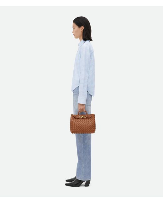Bottega Veneta Brown Andiamo Small Tote Bag