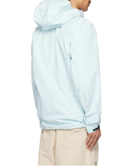 Arc'teryx Blue Logo-Embroidered Hooded Jacket for men