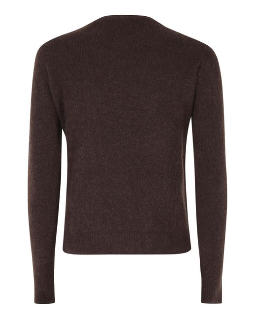 Roberto Collina Brown Crew-Neck Sweater