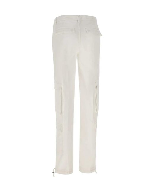 Dondup White Drawstring Casual Pants