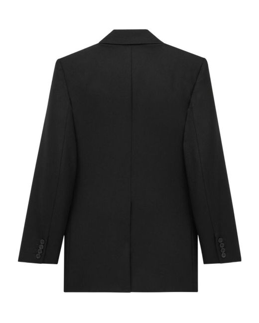 Saint Laurent Black Cassandre Jacket