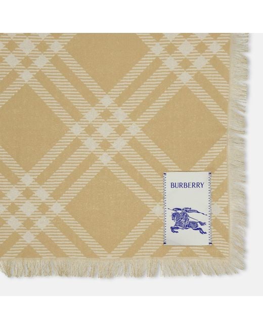 Burberry Natural Logo Details Medium Thickness Scarf