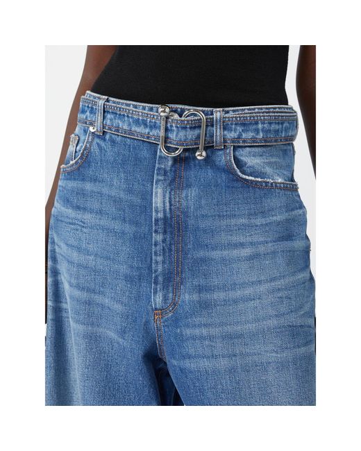 Sportmax Blue Spdprocida Wide Leg Jeans