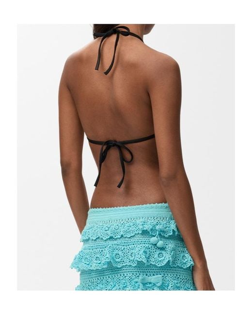 Loewe White Sea Triangle Bikini Top