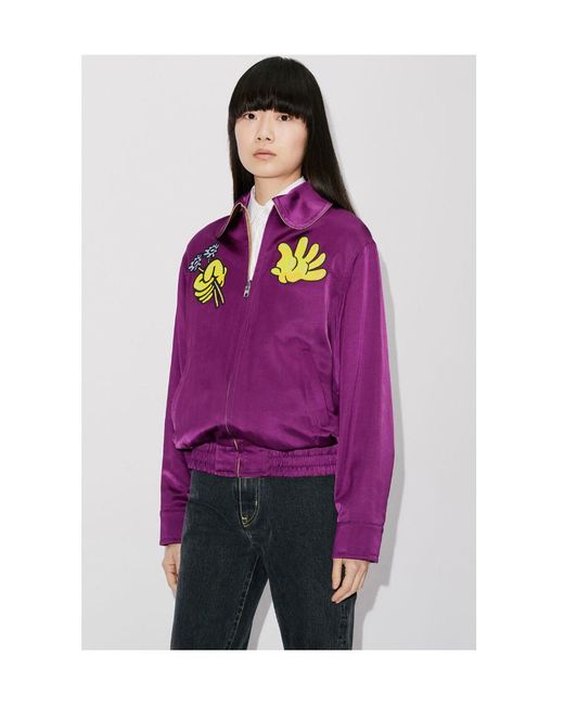 KENZO Purple Boke Boy Reversible Zipped Jacket