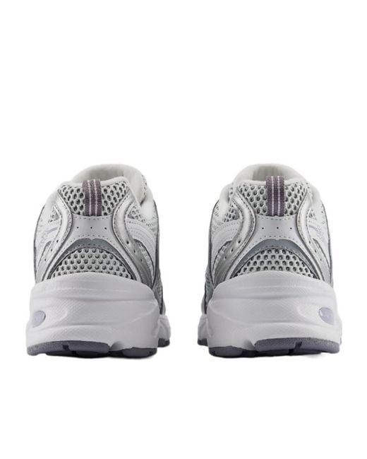 New Balance Gray 530 Lace-Up Sneakers