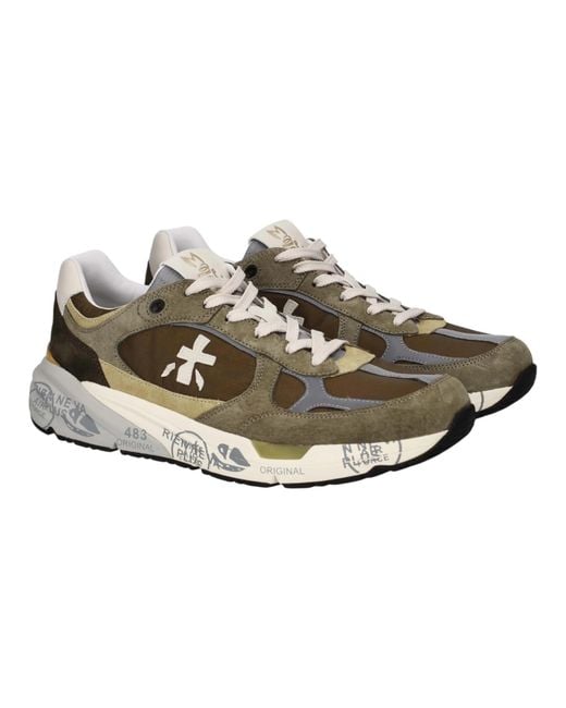 Premiata Multicolor Mase 25 Lace-Up Sneakers for men