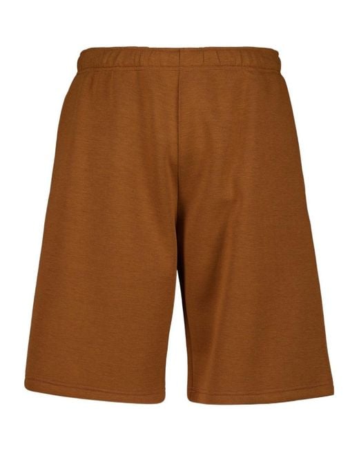 MM6 by Maison Margiela Brown Caramel Regular Fit Coated Shorts for men