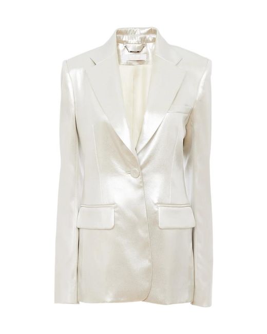 Chloé White Chloé Single-Breasted Tailored Jacket