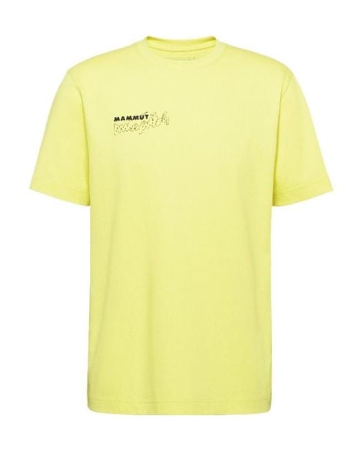 Mammut Yellow Base T-Shirt Multi-Pitch for men
