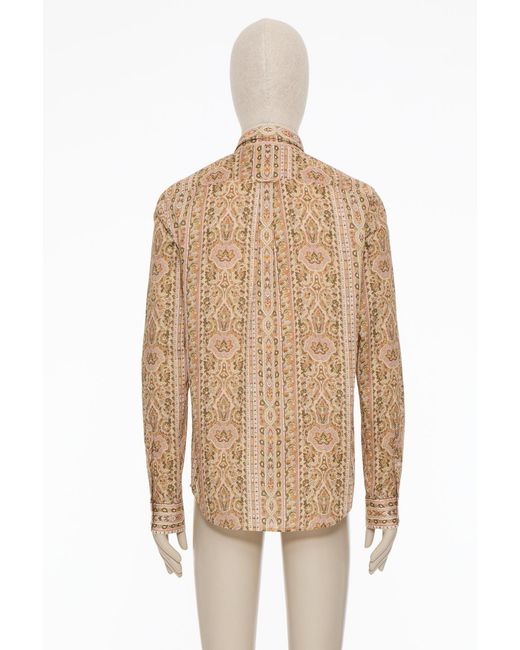 Valentino Orange All-Over Patterned Button-Up Shirt for men