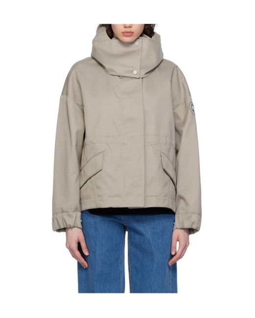 Canada Goose Gray Olivine Zipper Casual Jacket