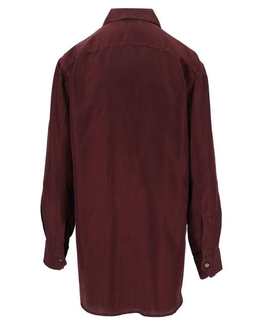 Barena Purple Button-Down Shirt