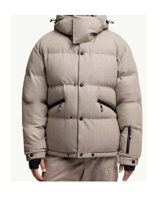 Moncler Gray Grenoble Krun Down Jacket for men