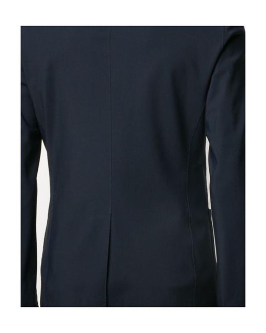 Herno Blue Slim Fit Single-Breasted Blazer for men