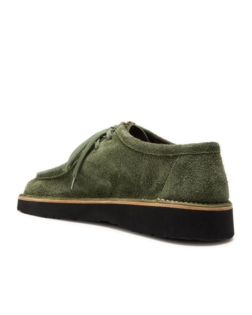 Loewe Green Lace-Up Casual Shoes for men