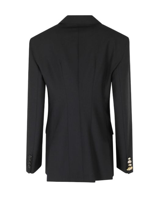 Erika Cavallini Semi Couture Black Long-Sleeve Suit Jacket