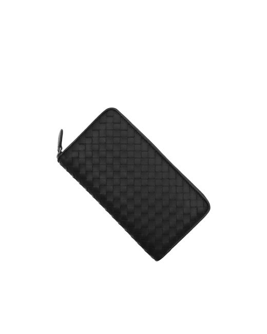 Bottega Veneta Black Zip Wallet for men
