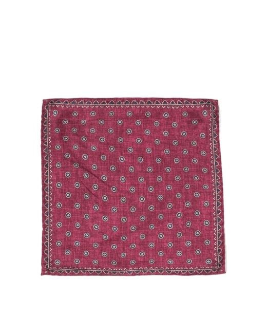 Brunello Cucinelli Purple Reversible Square Pocket for men
