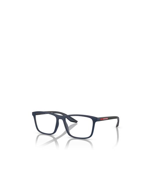 Prada Linea Rossa White Prada Eyewear Rectangular Frame Glasses for men