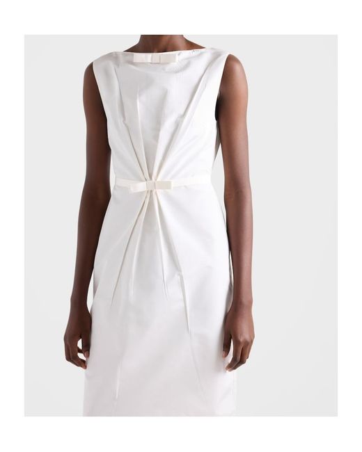 Prada White Faille Dress