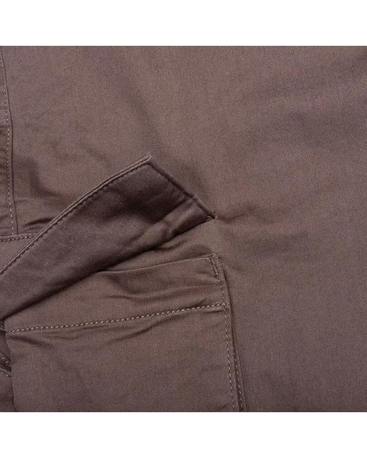 Represent Brown Cargo Flap-Pocket Trousers for men
